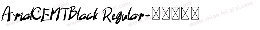 ArialCEMTBlack Regular字体转换